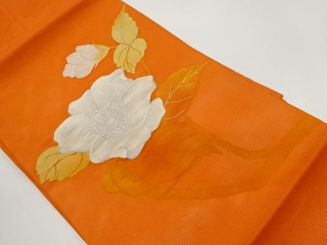 JAPANESE NAGOYA OBI FOR SUMMER / WOVEN FLOWER